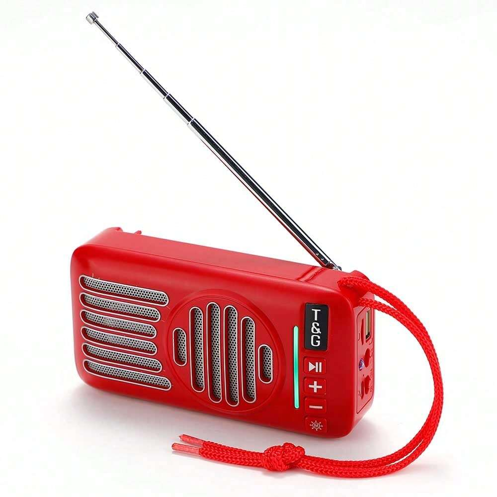 Портативная колонка TG368 5 W с солнечной батареей Red (593999)