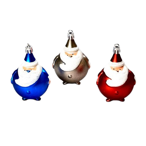 Игрушки новогодние МАГІЧНА-НОВОРІЧНА Santa M47957 пластиковые 7 см 4 шт. (13379115)