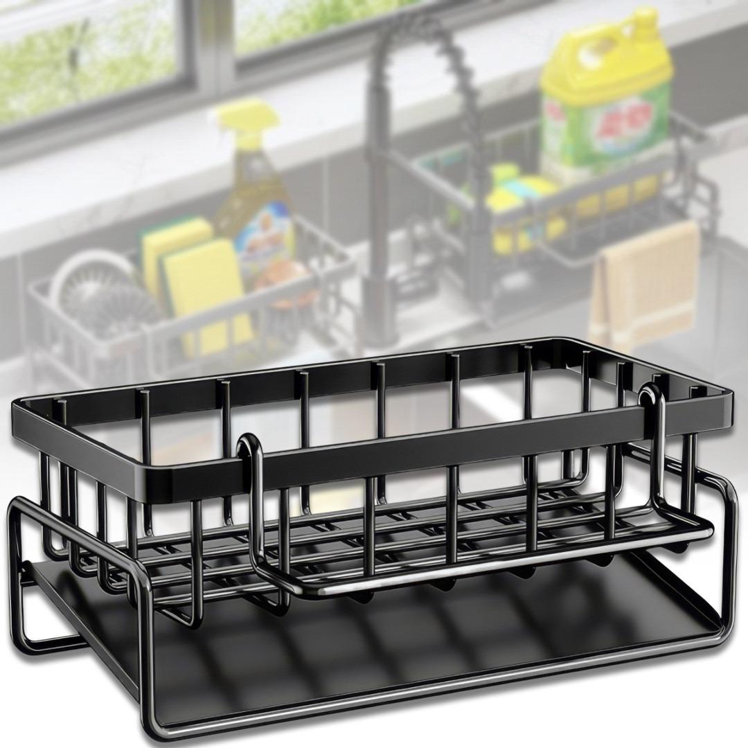 Органайзер для хранения губок и кухонных принадлежностей Good Idea SKLM-8 многофункциональная для раковины Черный (6544ОД) - фото 7