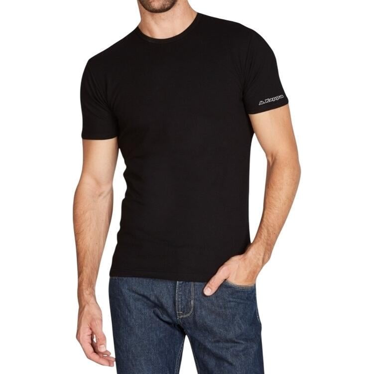 Футболка Kappa T-SHIRT MEZZA MANICA GIROCOLLO K1306 Nero 2XL Черный (57370-55)