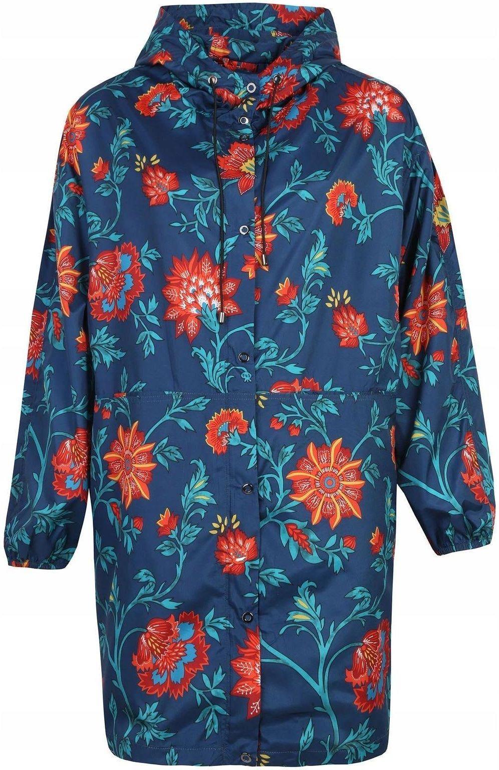 Куртка-дождевик Top secret 1032CA34П Цветы р. 34 Синий - фото 3