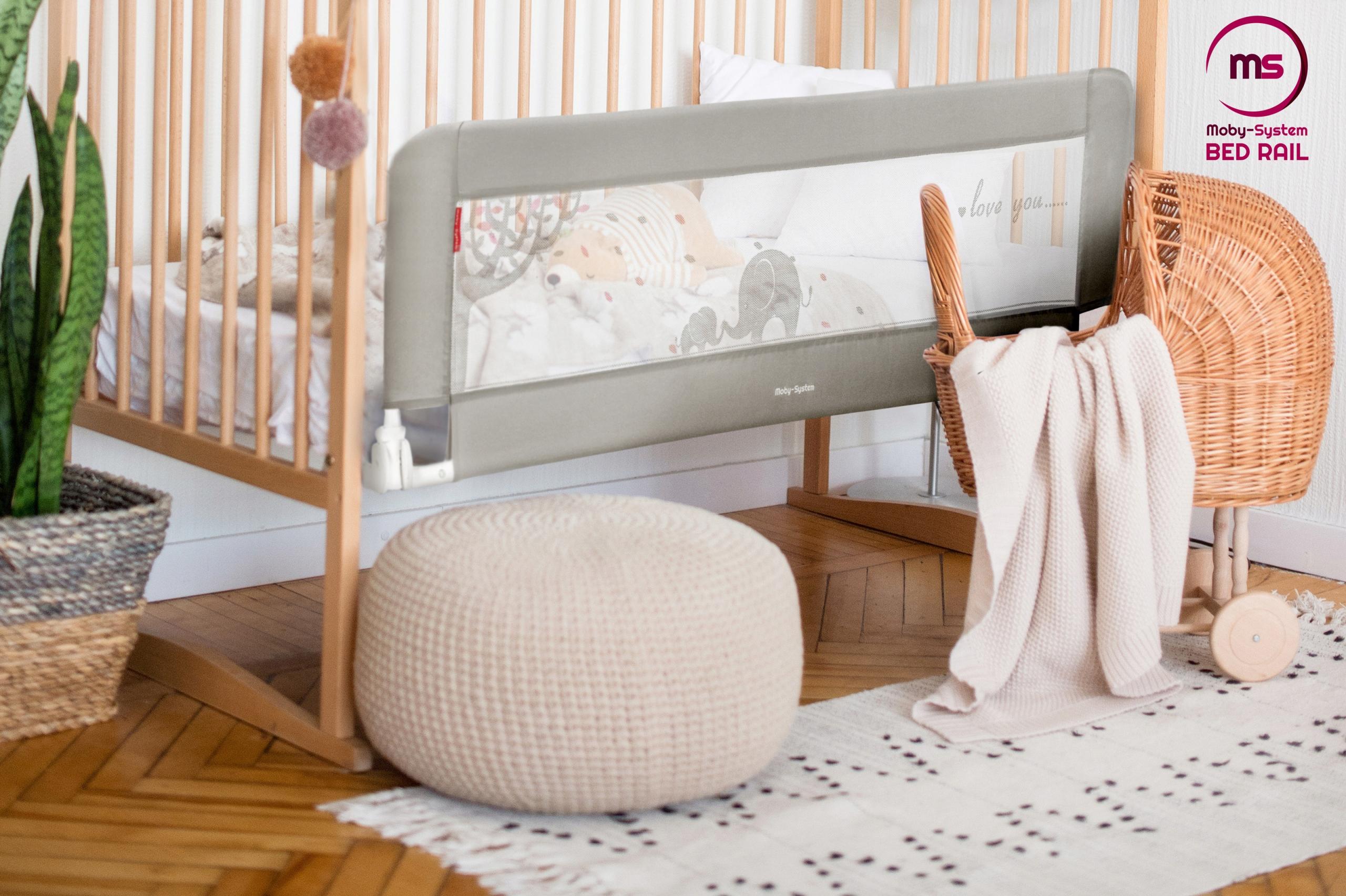 Бортик защитный для кровати Moby-System Bed Rail 154x42 см Grey (30255722) - фото 3