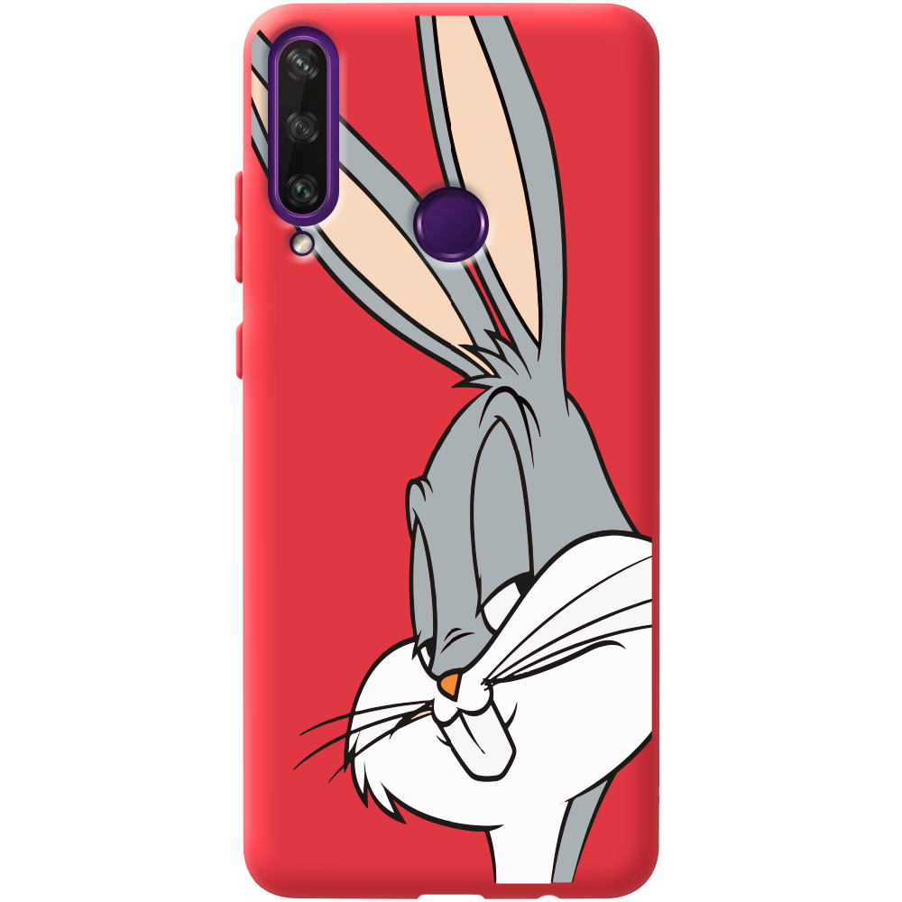 Чохол BoxFace Huawei Y6p Lucky Rabbit Червоний силікон  (40017-bk81-41525)