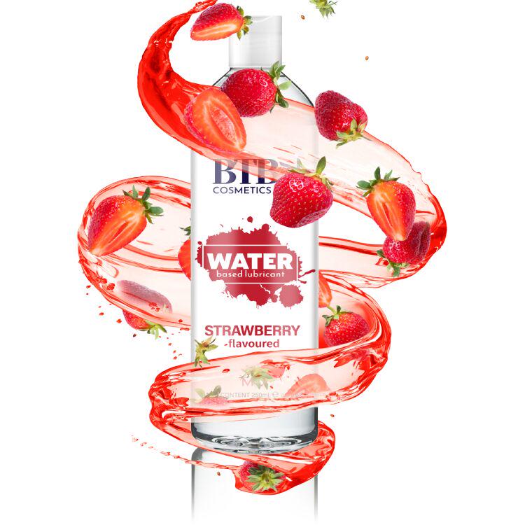 Лубрикант на водной основе BTB FLAVORED STRAWBERRY 250 мл (SO6567) - фото 3