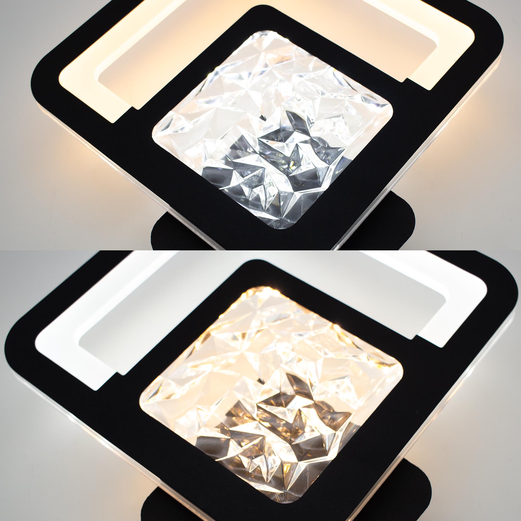 Бра управляемый светодиодный ESLLSE TETRA ICE 13 Вт 288х252х46 мм Черный (10582) - фото 4 Бра управляемый светодиодный ESLLSE TETRA ICE 13 Вт 288х252х46 мм Черный (10582) - фото 4