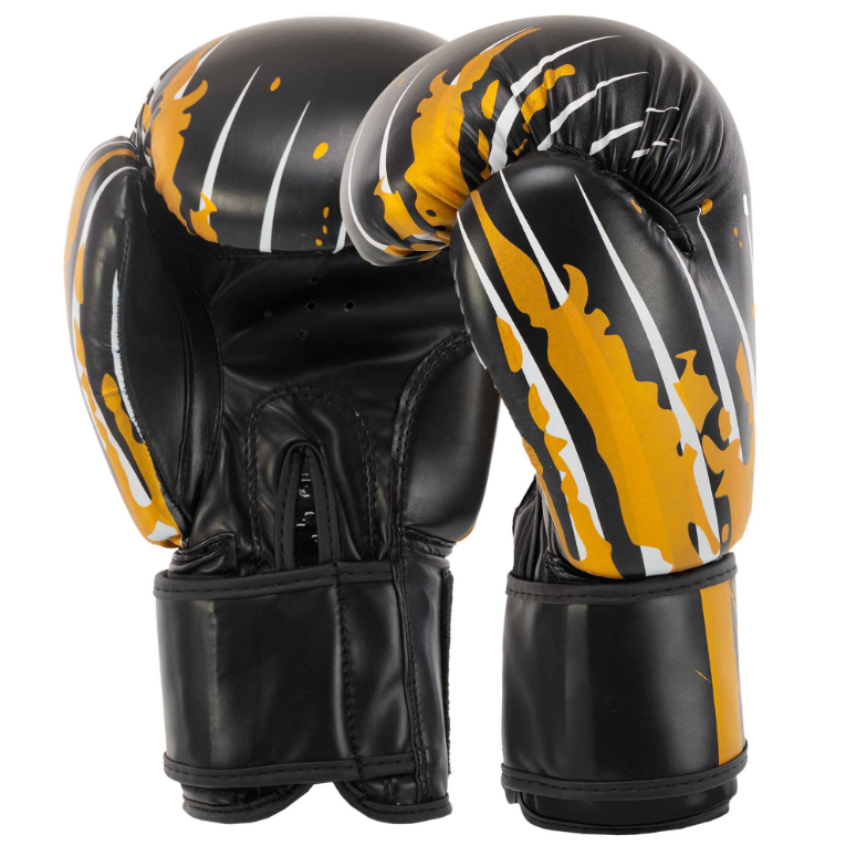 Перчатки боксерские PU MATSA MA-7300 8 унции Черный