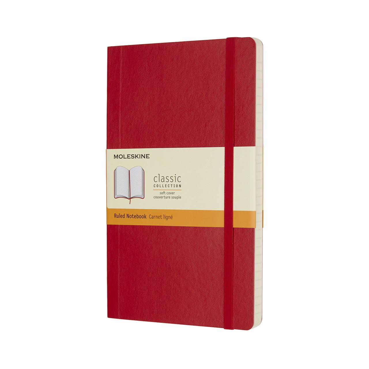 Блокнот Moleskine Classic средний 13х21 см 192 страницы в линейку мягкая обложка Красный (8055002854634)