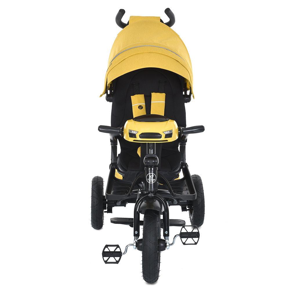 Детский велосипед трехколесный Turbo Trike MT 1007 резиновые колеса Желтый (723286210) - фото 4 Детский велосипед трехколесный Turbo Trike MT 1007 резиновые колеса Желтый (723286210) - фото 4