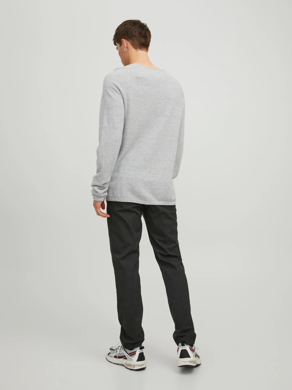 Светр Jack & Jones Hill Knit Сірий M (21374473) - фото 4