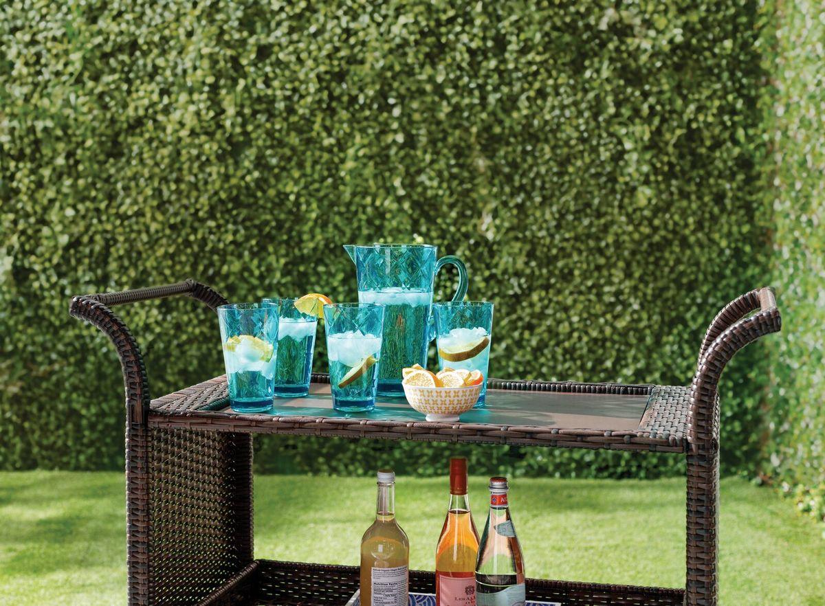 Кувшин Certified International Алмазные грани из акрилового стекла 2,1 л Бирюзовый (20432) - фото 3