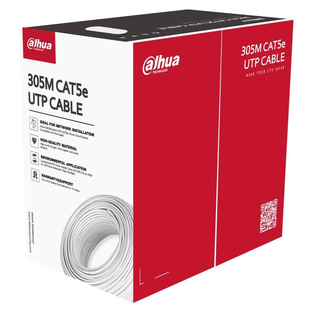 Кабель внутрішній UTP CAT5e 305 м 0,5 мм DH-PFM920I-5EU-U (2863456763)