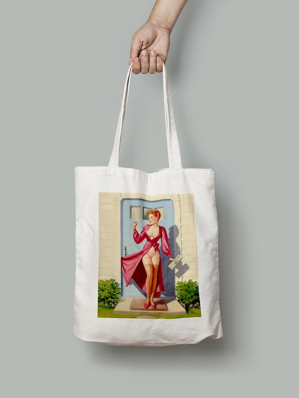 Эко-сумка Утренняя газета стиль Арта Фрама шопер (pin_up1725004_Bag)