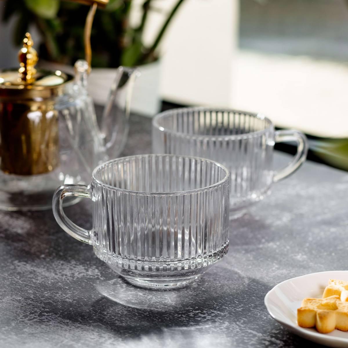 Набір чашок YIWU HP-YH-60 скляних 2 шт. 450 мл Прозорий (24973179) - фото 4 Набір чашок YIWU HP-YH-60 скляних 2 шт. 450 мл Прозорий (24973179) - фото 4