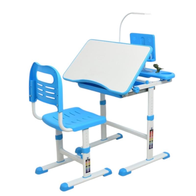 Детская парта Bambi и стул с регулировкой высоты Синий (M 4428-4)