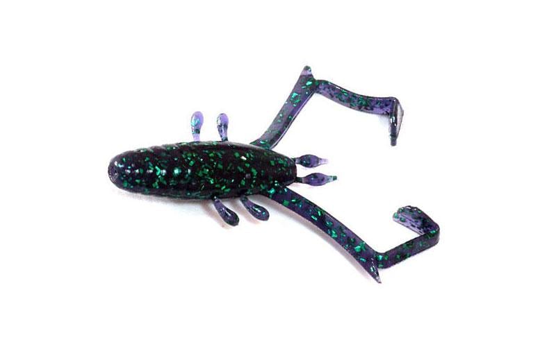 Силиконовая креветка Reins Delta Shrimp №012 для микроджига съедобный 2" 12 шт. Junebug (6165)