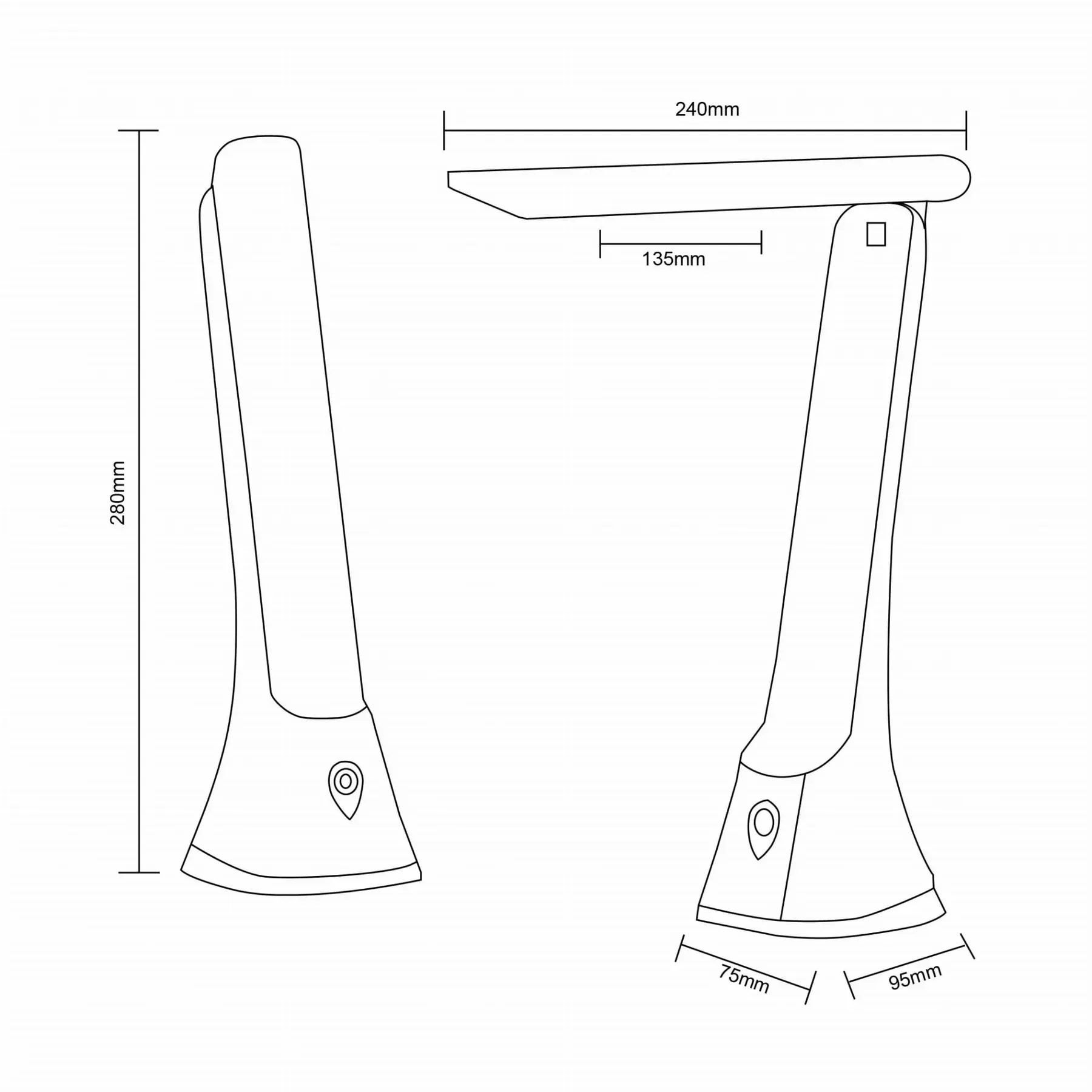 Настільна лампа Zuma Line SM-612-BL Lampa - фото 2