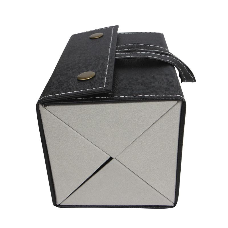 Футляр-органайзер для окулярів Lesko 4 відділення складний підвісний Чорний (2624641377) - фото 2