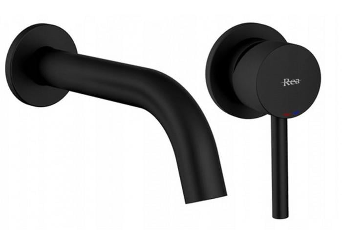Смеситель скрытого монтажа REA Lungo BOX Черный мат (BAT-B0969)