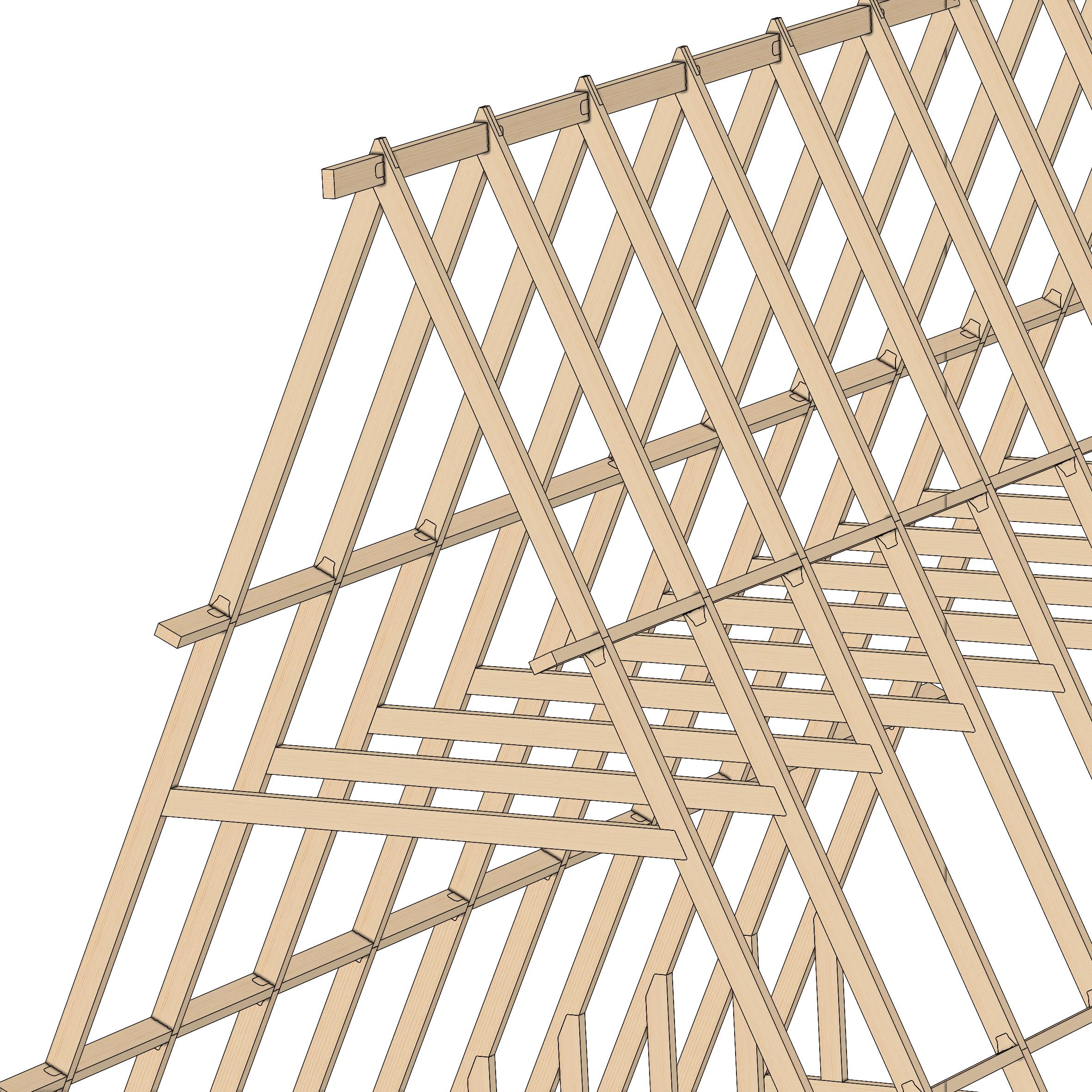 Модульний будинок Freewood Kit 90 A-Frame конструктор каркасу/2 поверхи S 27,9 м2 (FFW KIT90A) - фото 3