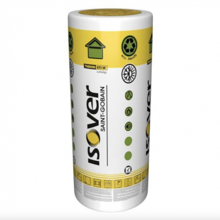 Минеральная вата ISOVER Roll42 50 мм 1200х15000 мм 18 м² 9 кг/м3 (30304894)