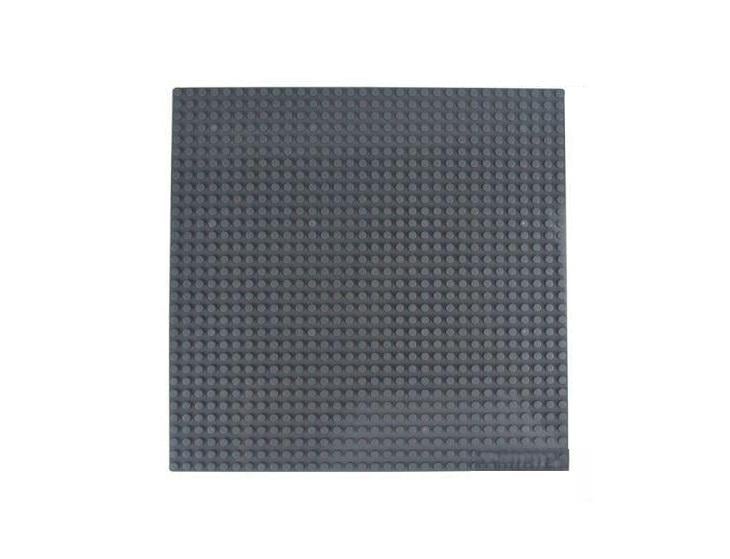 Пластина-подставка для сборки блоковых конструкторов Темно-серый (1529310947)