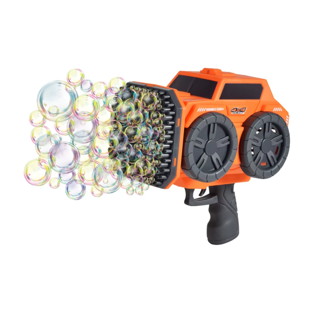 Пистолет-генератор для мыльных пузырей на аккумуляторе Оранжевый Пистолет-генератор для мыльных пузырей на аккумуляторе Оранжевый