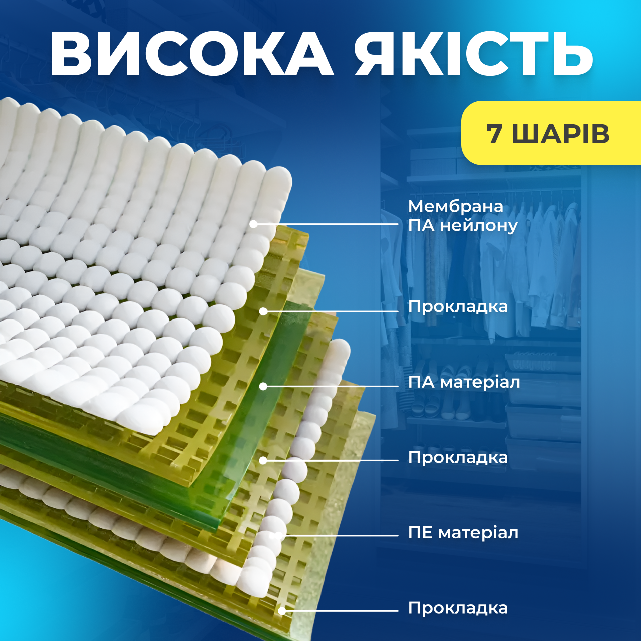 Вакуумний пакет для речей 1 шт. 50х60 см (1749473357192) - фото 4