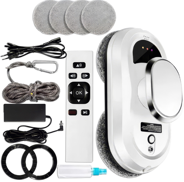 Аккумуляторный робот для мытья окон с пультом управления Белый - фото 3 Аккумуляторный робот для мытья окон с пультом управления Белый - фото 3