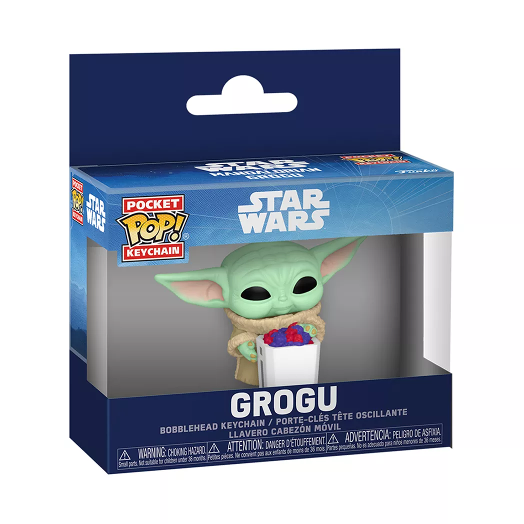 Фігурка на кліпсі Funko POP! Star Wars Ґроґу з попкорном (90454)