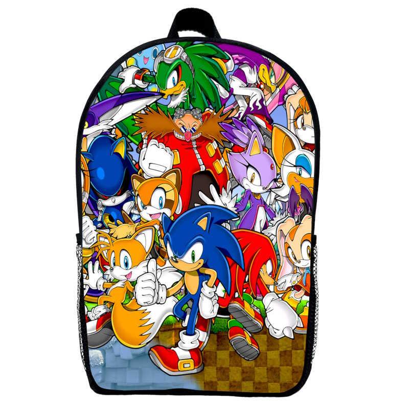 Школьный рюкзак Соник Sonic 03 39х27х14 см 14 л Черный (2305187863)