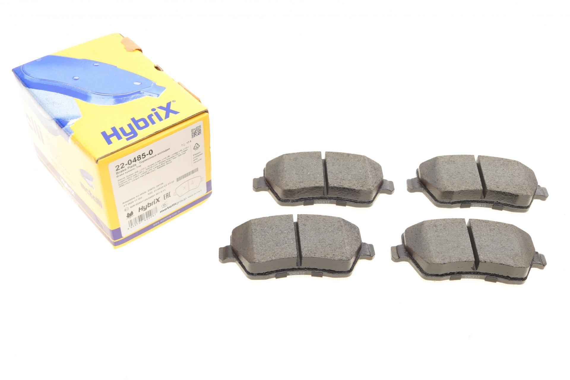 Колодки тормозные передние METELLI для Renault Dokker/Duster/Zoe 11-/Kangoo 08-/Clio/Nissan Note 05-/Micra 03- (22-0485-0) Колодки тормозные передние METELLI для Renault Dokker/Duster/Zoe 11-/Kangoo 08-/Clio/Nissan Note 05-/Micra 03- (22-0485-0)
