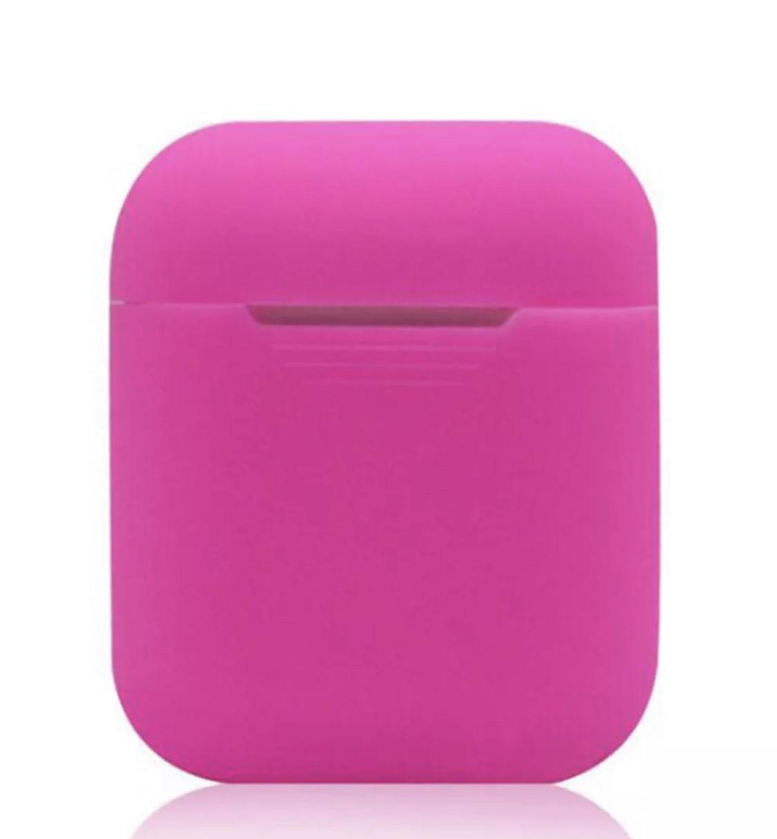 Чохол-футляр силіконовий для навушників AirPods 1/2 Рожевий (1067936474)