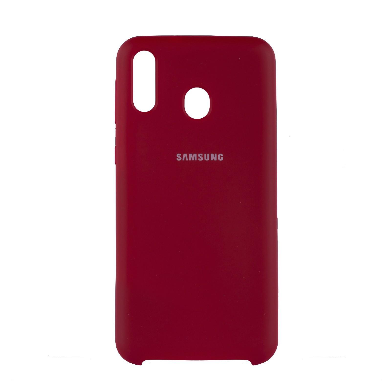 Чехол Jelly Silicone Case Samsung M20 Вишневый