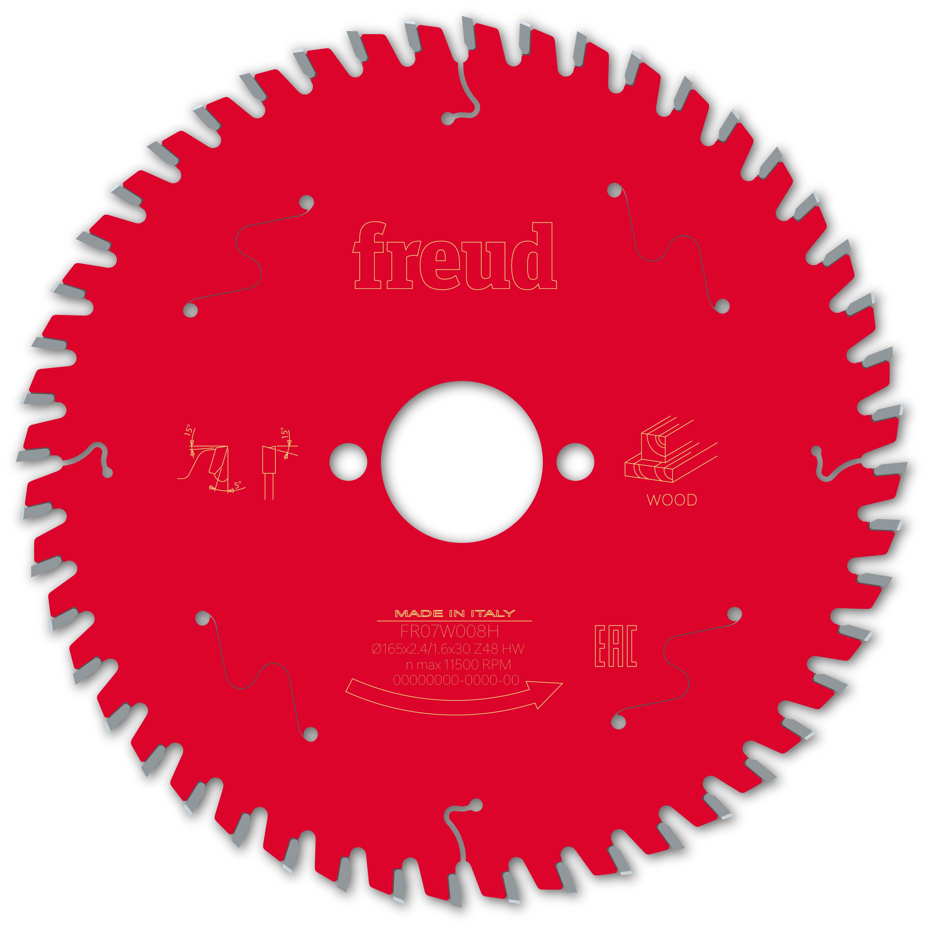 Диск пильный Freud FR07W008H 165x2,4x1,6x30 мм z48 (27437860)