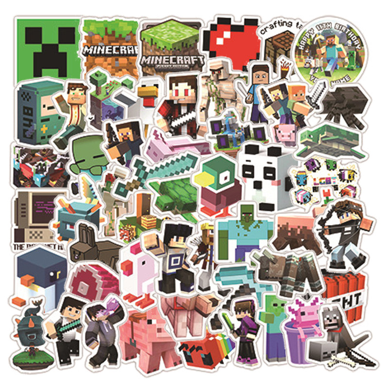 Наклейки стикеры Maincraft для гаджета/телефона/авто 50 шт. (10166)