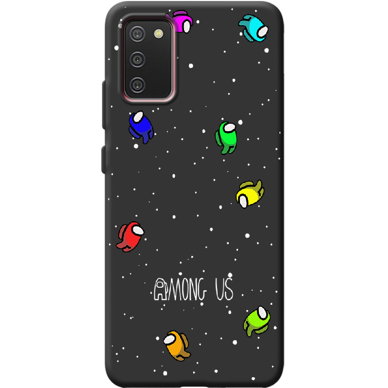 Чехол BoxFace Samsung A025 Galaxy A02S Among Us Invisible Черный силикон (41511-bk76-42013)