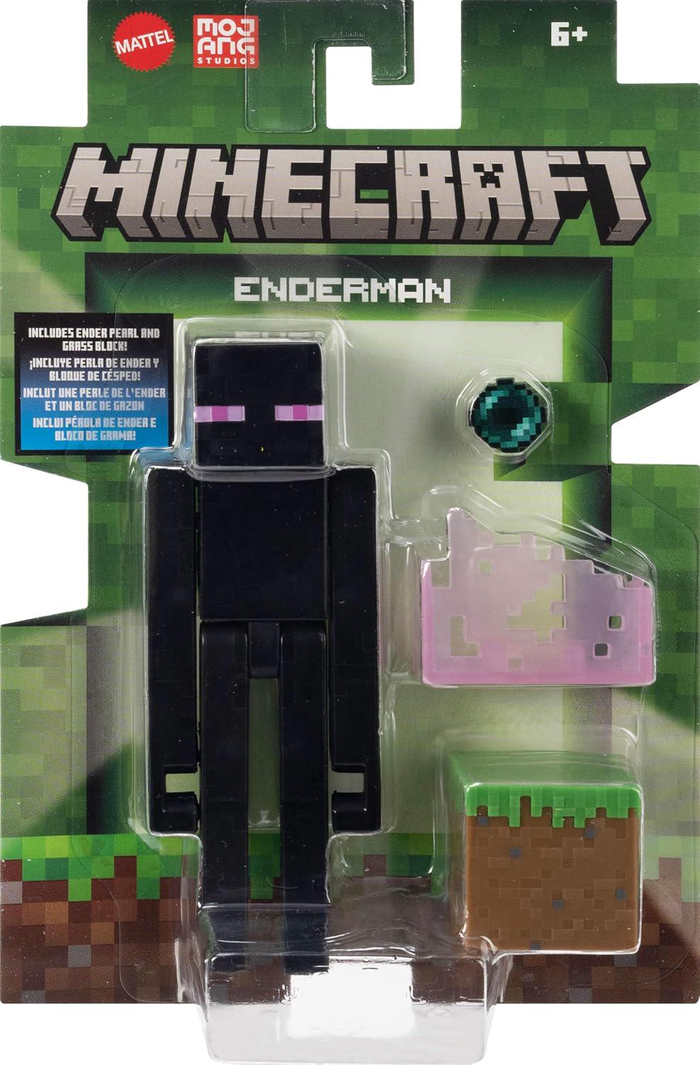 Фигурка Mattel Minecraft Эндермен с аксессуаром (JCN37)
