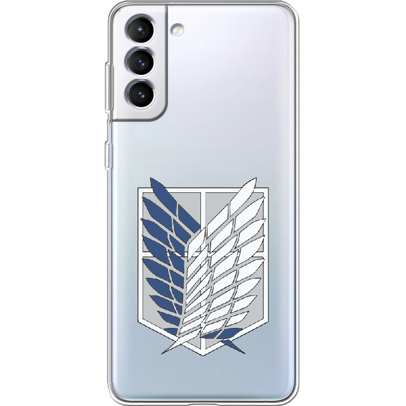 Чехол BoxFace Samsung G996 Galaxy S21 Plus Атака Титанов Крылья Свободы Прозрачный силикон (41718-bk88-41718)