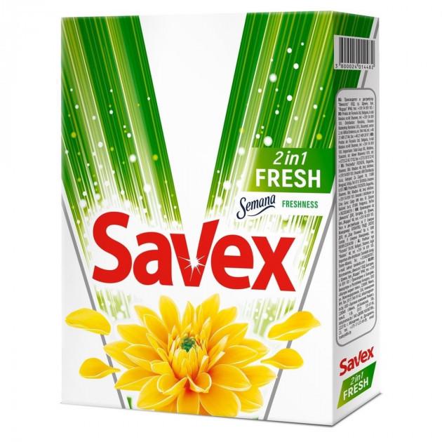 Пральний порошок Savex 2in1 Fresh Premium ручний 400 г Зелений (2334850172)