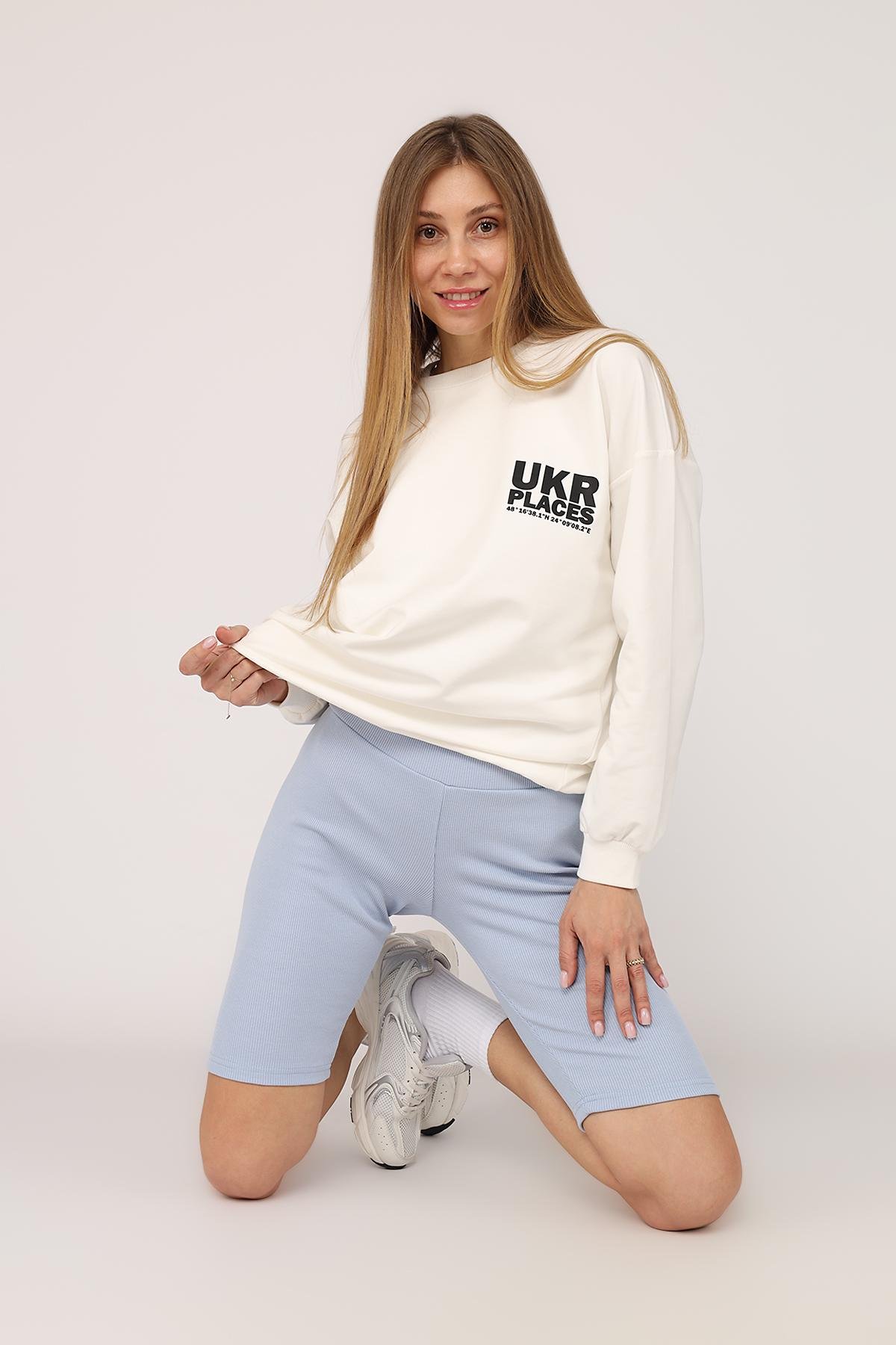 Свитшот женский ЦБ-00274618 р. 46 Белый (SKT001059049) - фото 2 Свитшот женский ЦБ-00274618 р. 46 Белый (SKT001059049) - фото 2