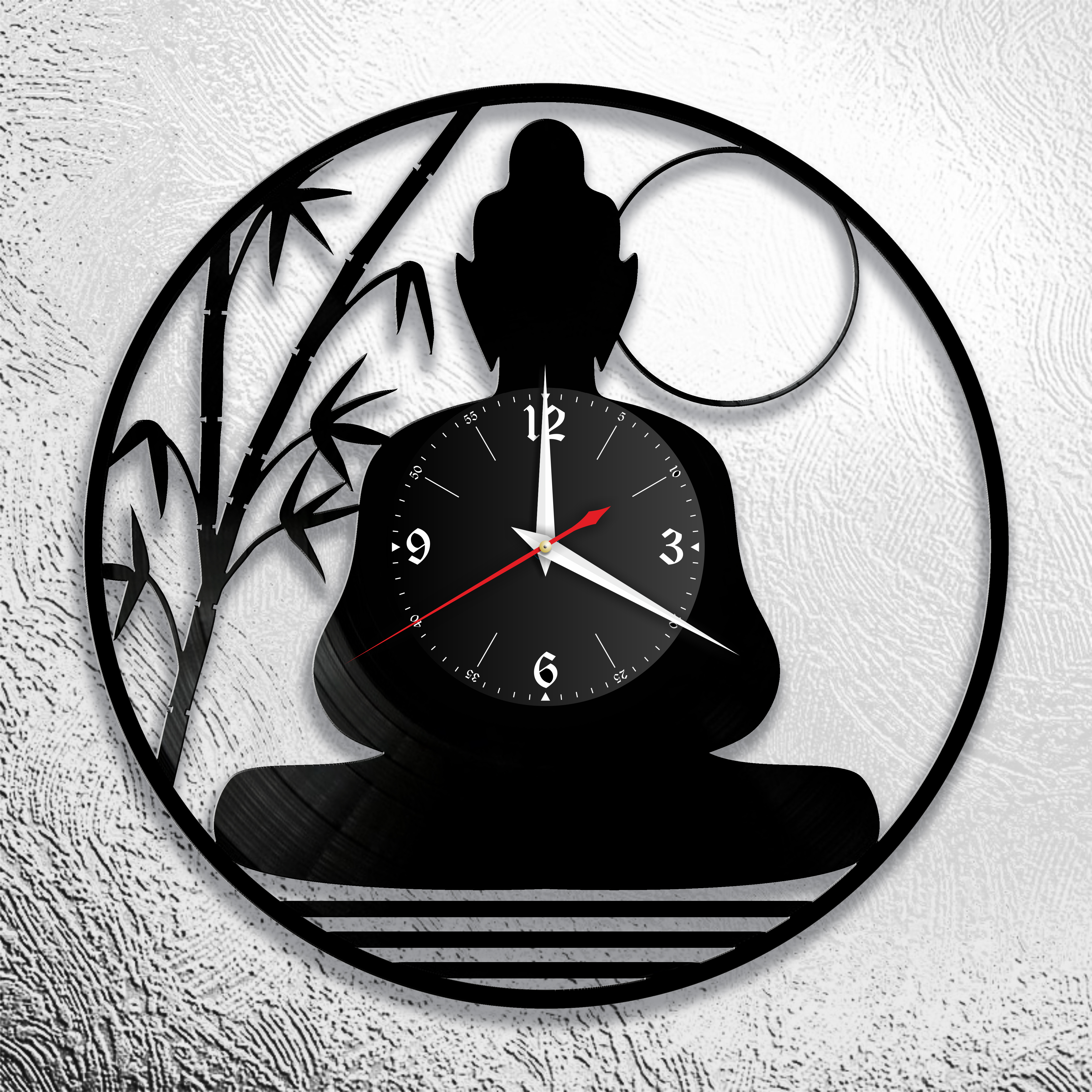 Часы настенные Будда 1105 из виниловой пластинки