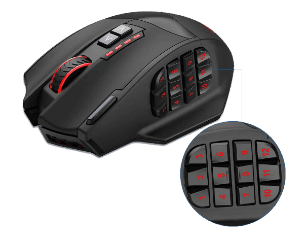Миша E-YOOSO X33 бездротова ігрова з акумулятором та підсвічуванням 2,4 gHz Black - фото 3