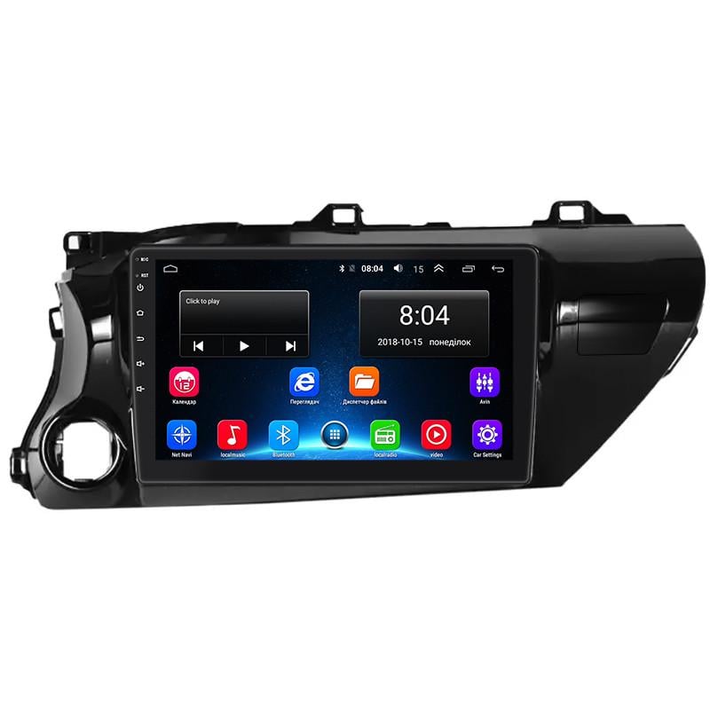 Магнитола штатная Lesko 10" для Toyota Hilux VIII 2015-2020 2/32Gb Wi-Fi GPS Base