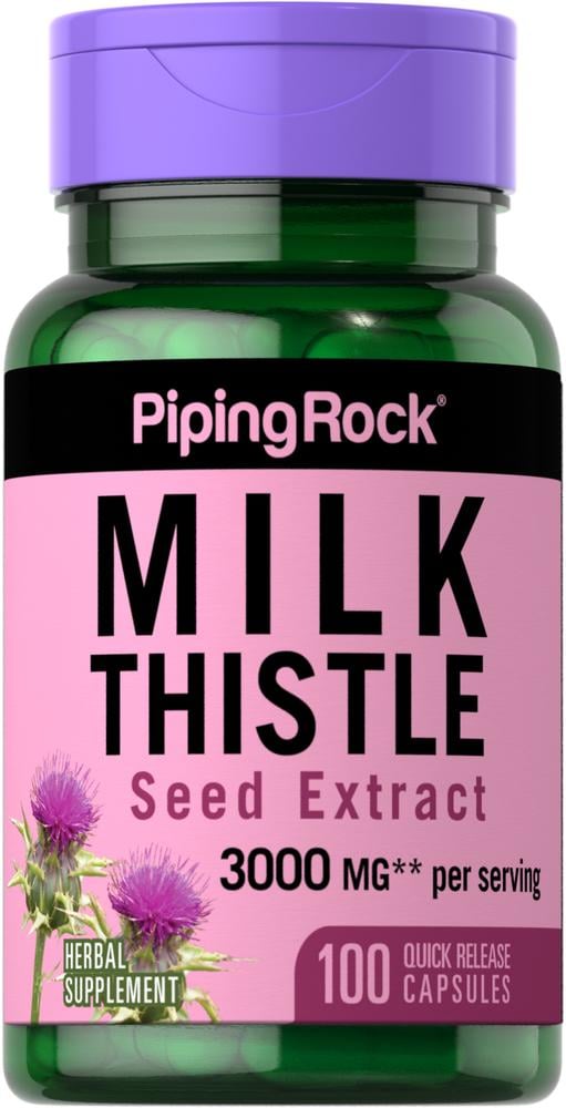 Экстракт семян расторопши Piping Rock​​​​​​​ Milk Thistle Seed Extract 3000 mg 100 caps
