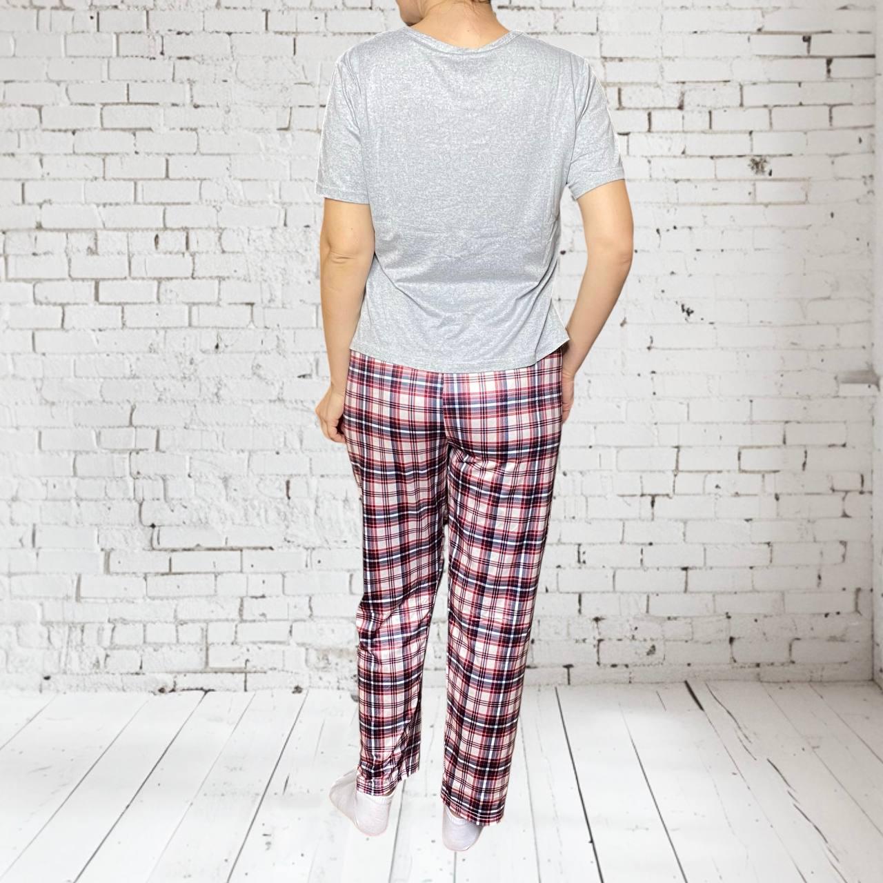 Пижама женская теплая "I Love You" футболка и брюки M (N60008) - фото 2 Пижама женская теплая "I Love You" футболка и брюки M (N60008) - фото 2