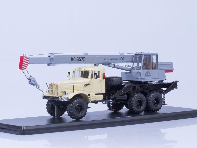Колекційна модель SSM КРАЗ-255Б1 Автокран КС-3575 1:43