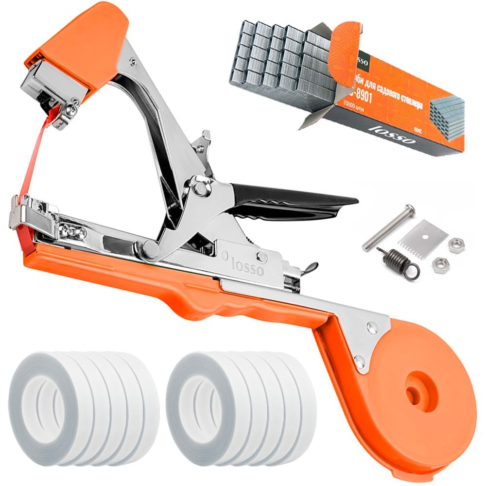 Комплект для подвязки винограда LOSSO SC-8105 степлер/скобы/лента Белый 10 шт. (480670529)