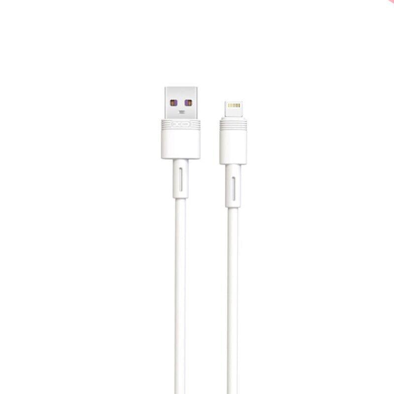 Кабель USB XO NB-Q166 5A USB Lightning 1 м Белый - фото 1