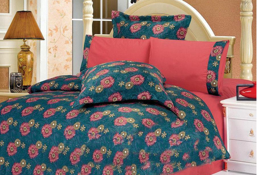 Комплект постельного белья Le Vele Argentina жатка евро 200х220 см Green (lv-095)