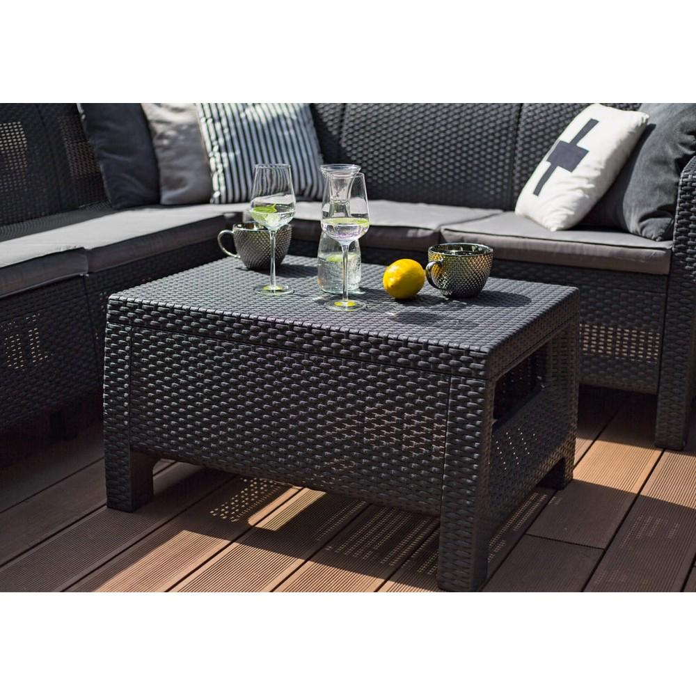 Стол садовый Keter Corfu Table Графитовый (241945) - фото 6
